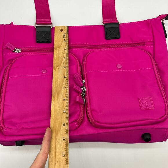 IHKWIP Cargo Catchall Tote No Crossbody Strap Ruby Berry - Picture 5 of 12